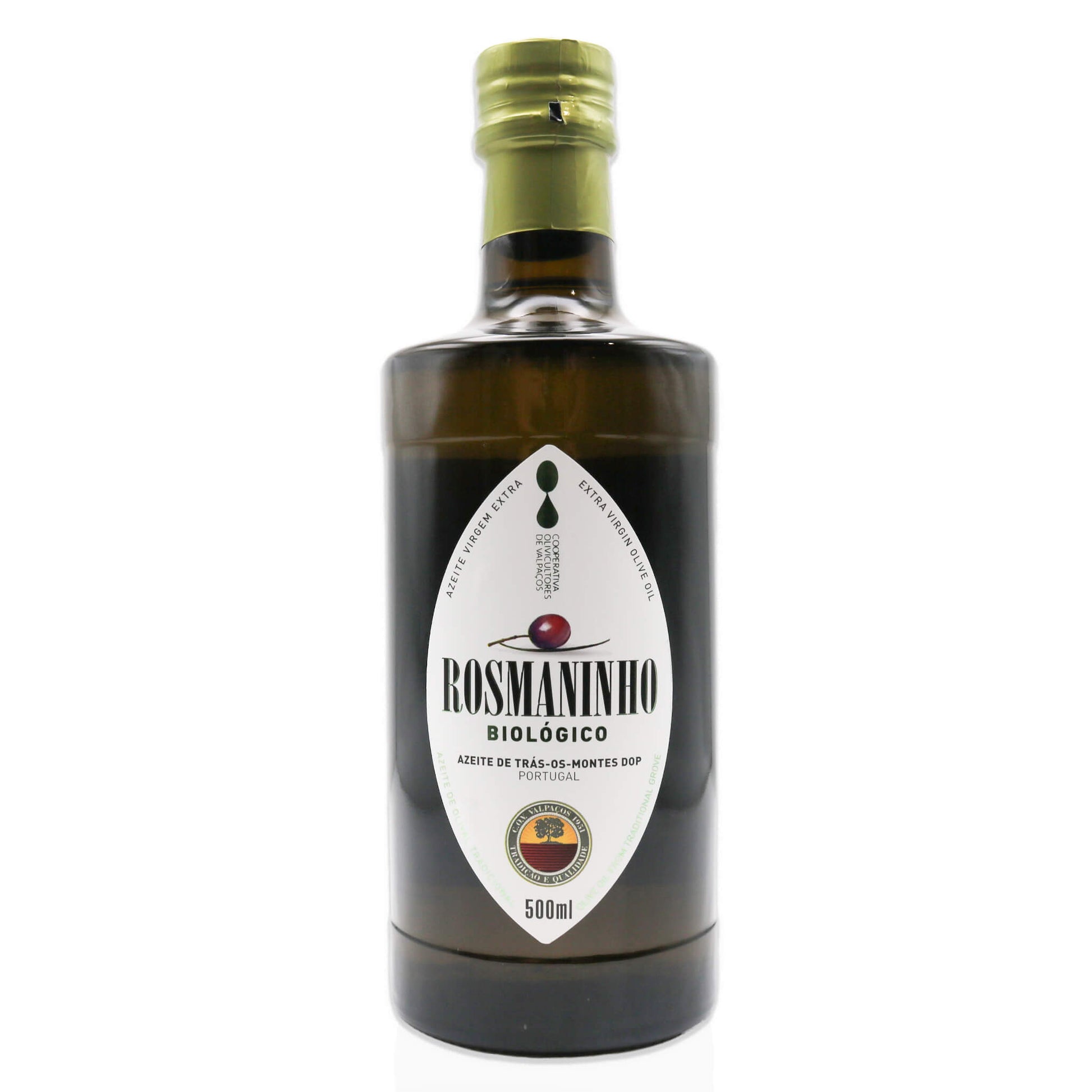 Bottle of Rosmaninho Biologico on a white background